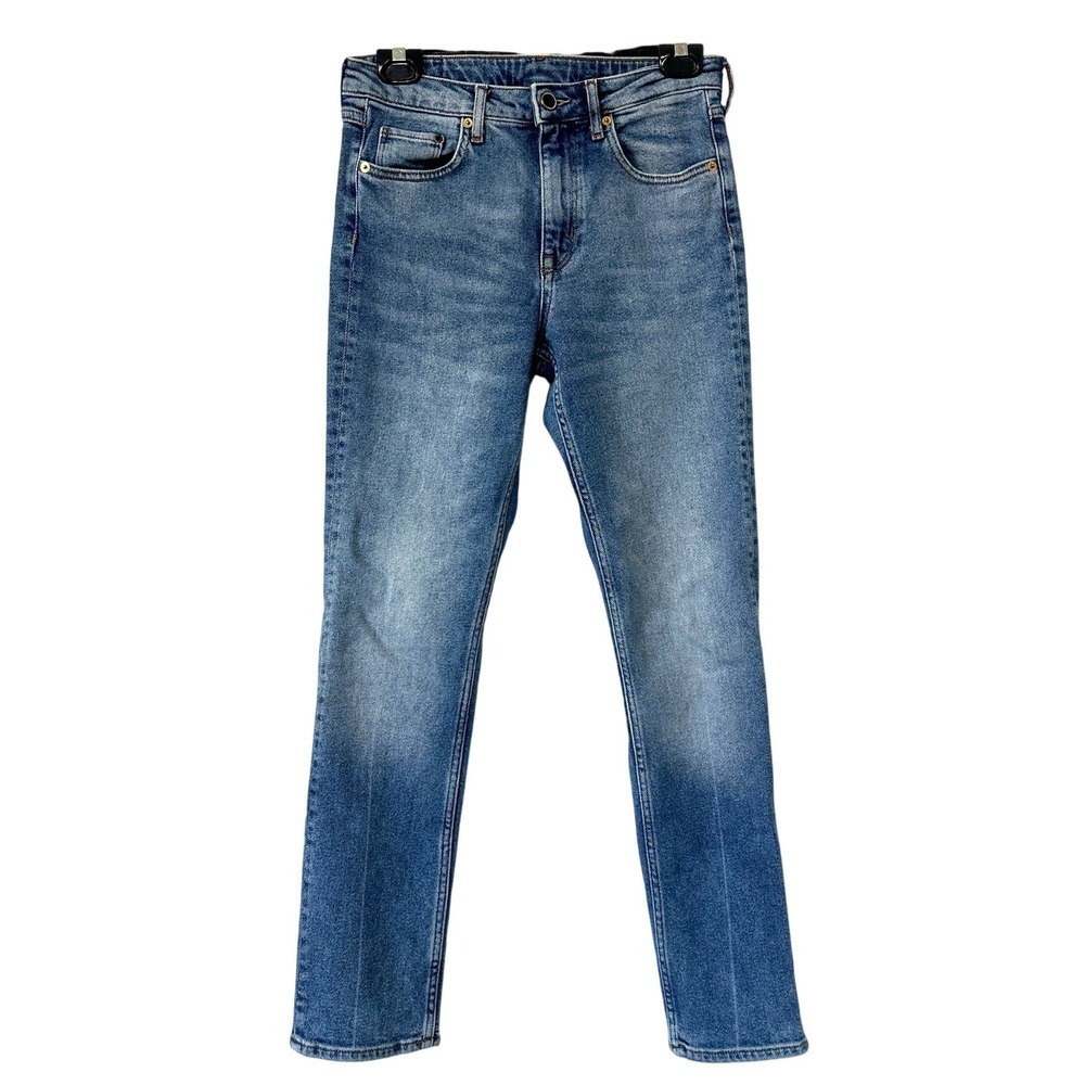 H&M &Denim Slim Ankle High Waist Blue Jeans Size 28 Medium Wash